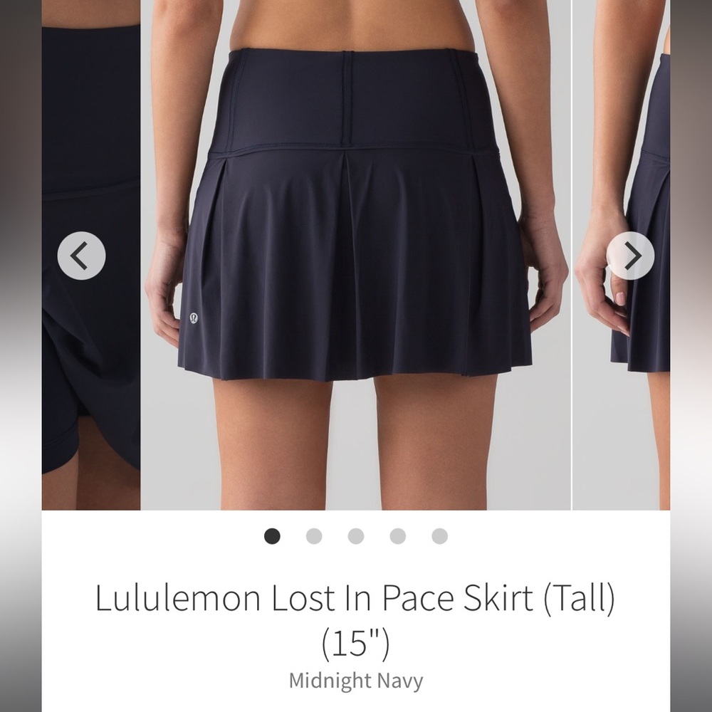 Navy lululemon skirt with shorts!